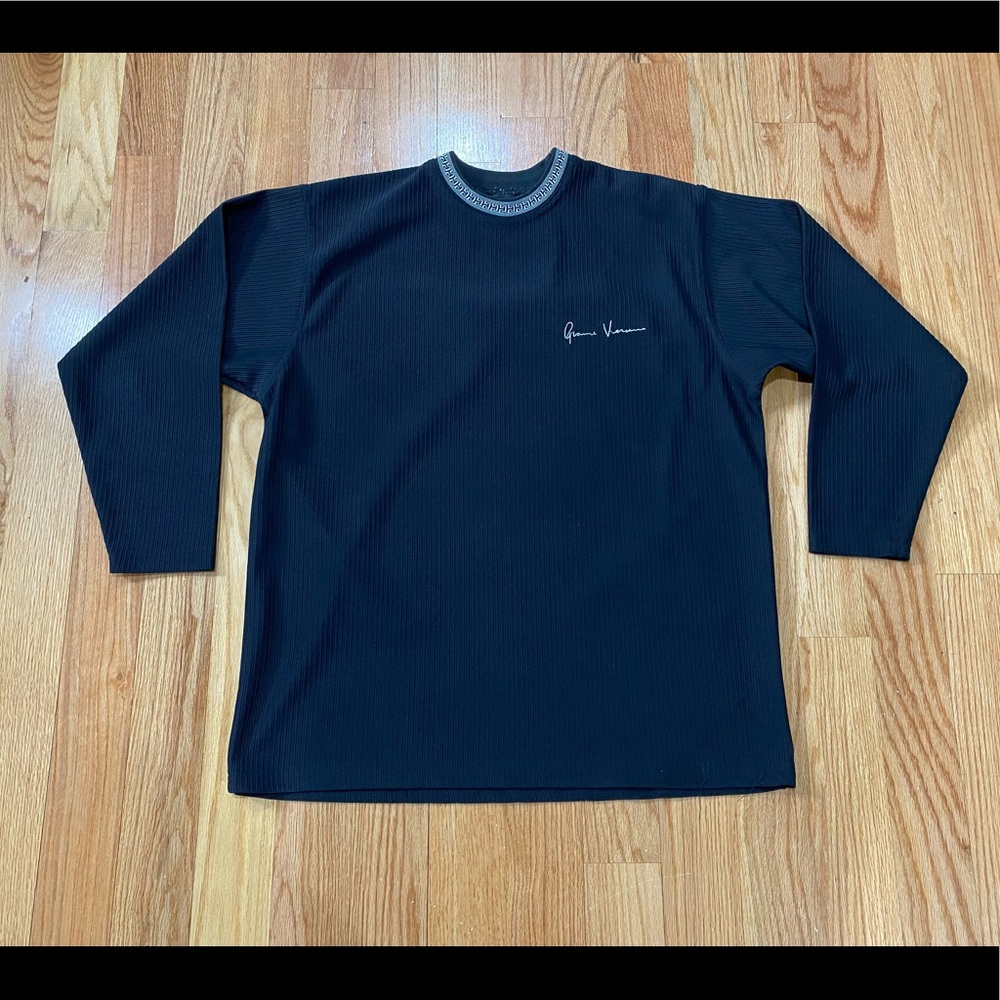 Men’s Vintage 90s Bootleg Versace L/S Shirt Sz XXL